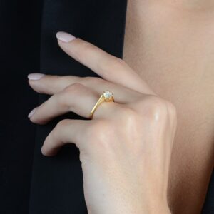 Solitário com Zircônia Média