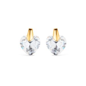 Brinco de Coração em Zircônia