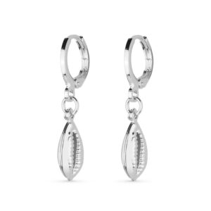 Brinco Prateado com Búzios