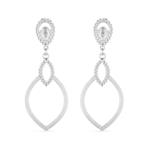 Brinco Prateado Gota