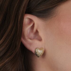 Brinco Dourado Coração